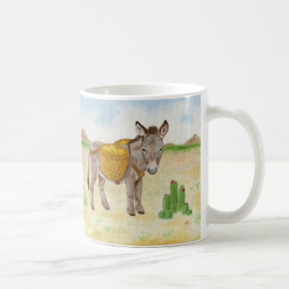 Burro mit der Korb-Tasse Kaffeetasse