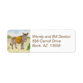 Burro mit Rücksendeaufkleber für Aktionskorb (Vorne)