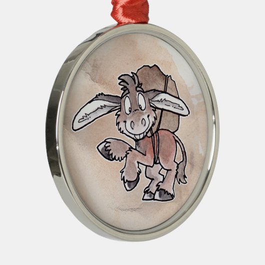 Burro Silbernes Ornament (Rechts)