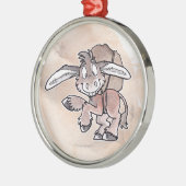 Burro Silbernes Ornament (Links)