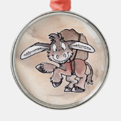 Burro Silbernes Ornament (Vorne)