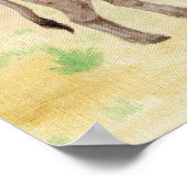 Burro with Basket art print Poster (Ecke)