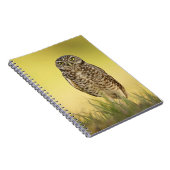 Burrowing Owl bei Sunset Spiral Notebook Notizblock (Rechte Seite)