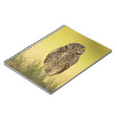 Burrowing Owl bei Sunset Spiral Notebook Notizblock (Linke Seite)