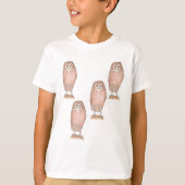 Burrowing Owl bird art pattern T-Shirt (Vorderseite)