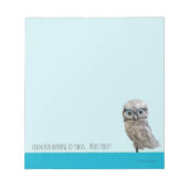 Burrowing Owl Painting Capcoral FL Notizblock (Vorderseite)
