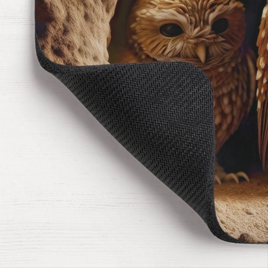 Burrowing Owls Mousepad (Ecke)
