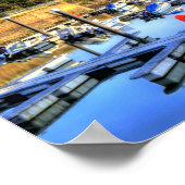 Burry Port East Inner Harbor Poster (Ecke)