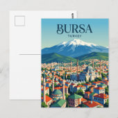 Bursa Skyline Türkei Postkarte (Vorne/Hinten)