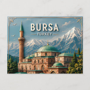 Bursa Türkei Osmanische Stadt Uludag Kultur Reise Postkarte