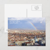 Bursa Turkey Rainbow Postkarte (Vorne/Hinten)