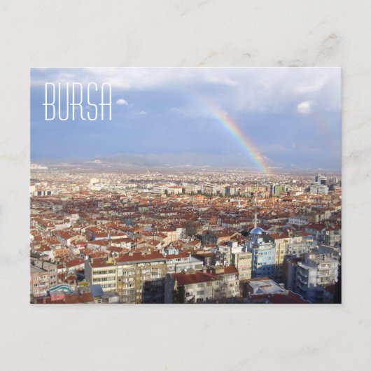 Bursa Turkey Rainbow Postkarte (Vorderseite)