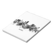 Bursa Turkey Skyline BW Notizblock (Rotiert)