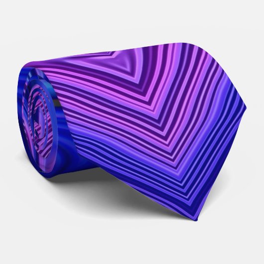 ~ Burst Blue ~ Fraktal Design ~ Original ~ Krawatte (Gerollt)