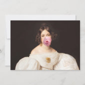 Burst Bubble Gum Diva Einladung (Vorderseite)