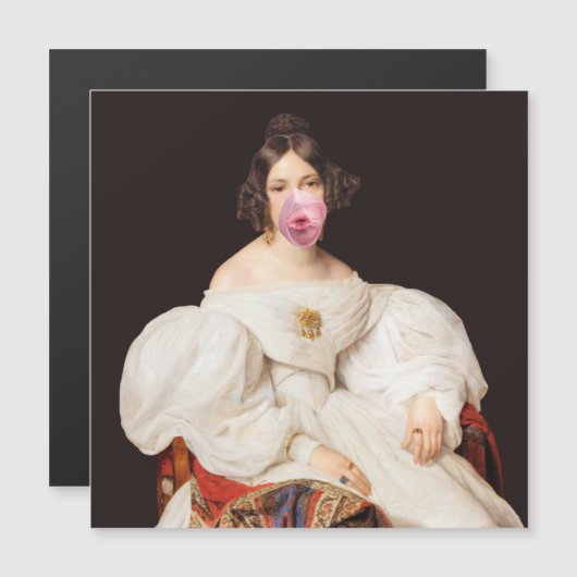 Burst Bubble Gum Diva Magnetkarte (Vorne/Hinten)