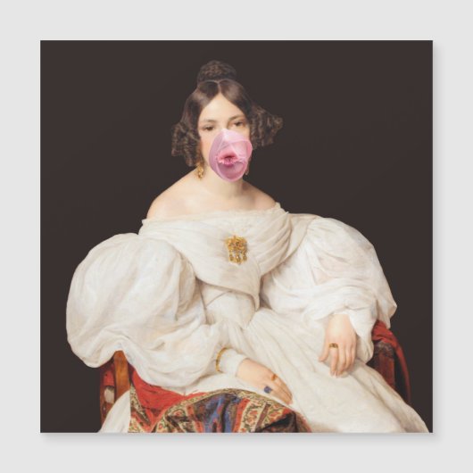 Burst Bubble Gum Diva Magnetkarte (Vorderseite)