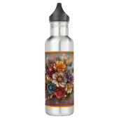 "Burst der Weihnachtsfarben" Edelstahlflasche (Links)