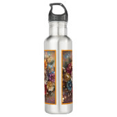 "Burst der Weihnachtsfarben" Edelstahlflasche (Rückseite)