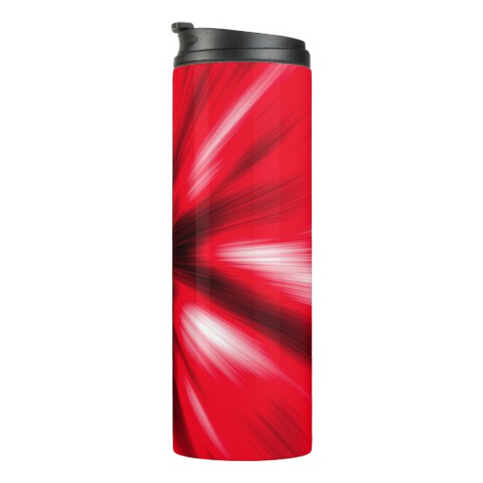 Burst-Gefärbte Krawatte der roten Liebe anpassen Thermosbecher (Nach rechts gedreht)