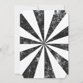 Burst (Letterpress Style Background) Einladung (Rückseite)