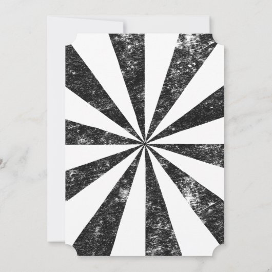 Burst (Letterpress Style Background) Einladung (Rückseite)