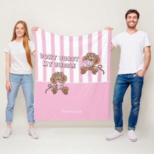 Burst nicht meine Blase - Affen Fleecedecke