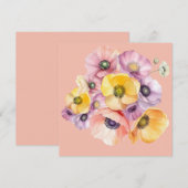 Burst of Anemones Flat Card (Vorne/Hinten)