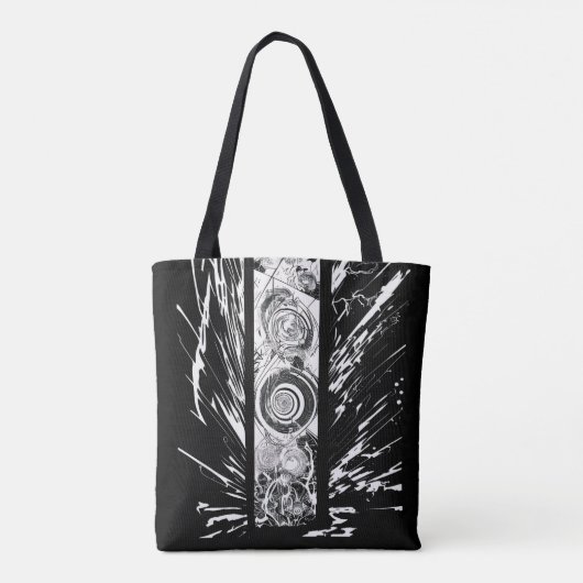 Burst of Chaos/dark colors Tasche (Rückseite)