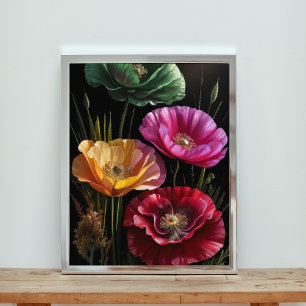 Burst of Color: Eine Feier der Poppies Fotodruck