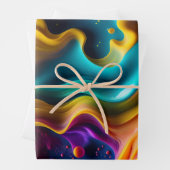 Burst of Color Swirl Geschenkpapier Set (Beispiel)