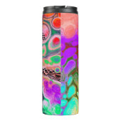 Burst of Colors Digital Fluid Art Thermosbecher (Rückseite)