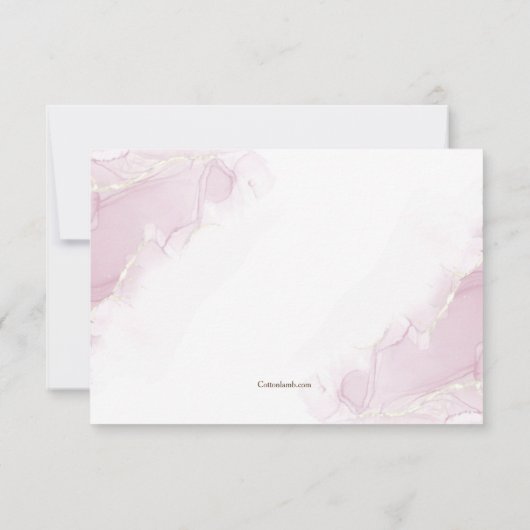 Burst of Herbst RSVP Card (Rückseite)