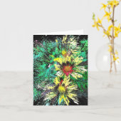 Burst of Tickseed Karte (Gelbe Blume)