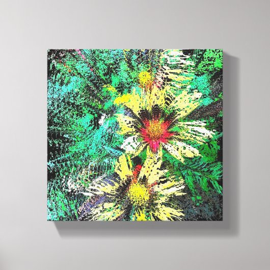 Burst of Tickseed Leinwanddruck (Vorderseite)