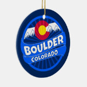 Burstdekoration des Boulder Colorado Keramik Ornament (Rechts)