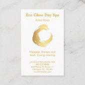 *~* Bürste abstraktes Reiki Visitenkarte (Rückseite)