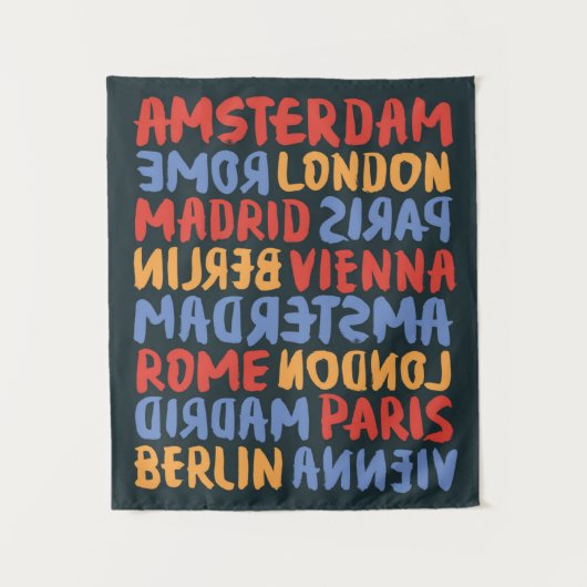 Bürste der Weltstadt-| und Wandteppich (Vorderseite)