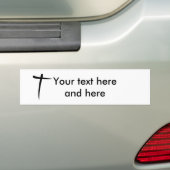 Bürste gemaltes Kreuz Autoaufkleber (Auf Auto)