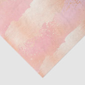 Bürste streicht Rosen-Gold u. Rosa Seidenpapier (Ausschnitt)