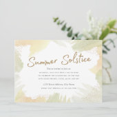 Bürste streicht Sommer-Sonnenwende einladen Einladung (Stehend Vorderseite)