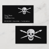 Bürste und Knochen sind Designer-oder Visitenkarte (Vorne/Hinten)