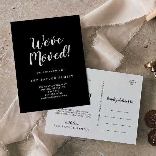 Bürste, wir bewegen uns ankündigungspostkarte