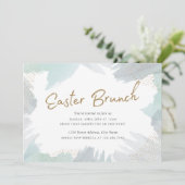 Bürsten-Anschläge Ostern laden ein Einladung (Stehend Vorderseite)