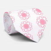 Bursten mit Life Blume Krawatte, rosa Krawatte (Gerollt)