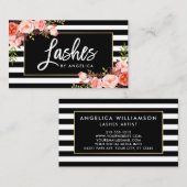 Bürsten-Skript peitscht korallenrotes mit Visitenkarte (Vorne/Hinten)