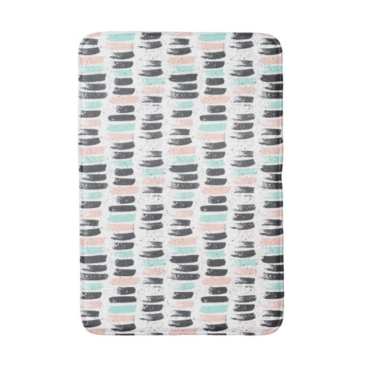 Bürsten u. Tinten-Anschlag-Muster Badematte (Vorderseite Vertikal)