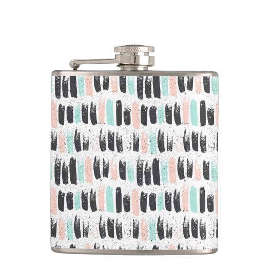 Bürsten u. Tinten-Anschlag-Muster Flachmann (Vorderseite)