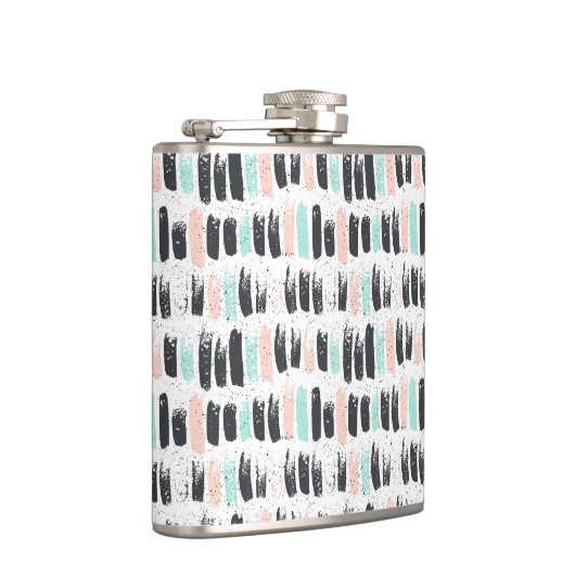 Bürsten u. Tinten-Anschlag-Muster Flachmann (Rechts)