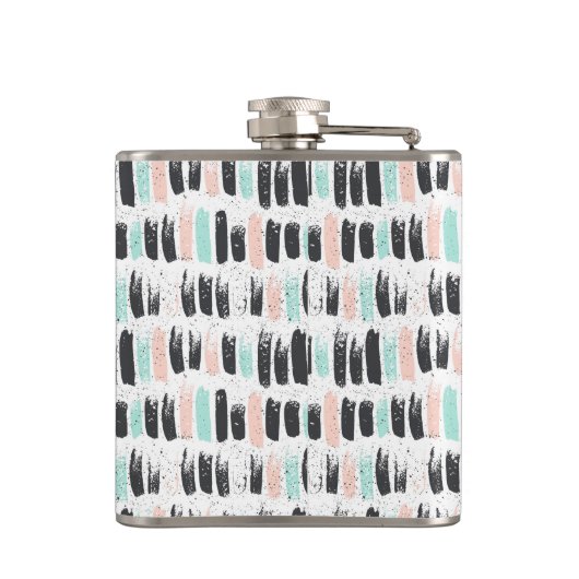 Bürsten u. Tinten-Anschlag-Muster Flachmann (Rückseite)